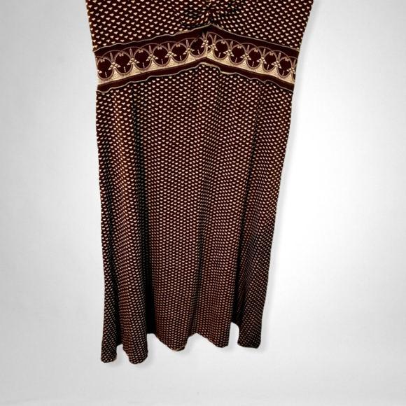 Max Studio Knee Length Summer Dress with V-Neck & Empire Waist-XS - Picture 4 of 5